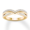 Thumbnail Image 0 of Diamond Contour Ring 1/3 carat tw Round 10K Yellow Gold