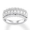 Thumbnail Image 0 of Diamond Anniversary Ring 1 carat tw Bezel-set 14K White Gold