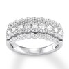 Thumbnail Image 0 of Diamond Anniversary Ring 1 carat tw Bezel-set 14K White Gold