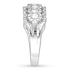Thumbnail Image 2 of Diamond Anniversary Ring 1 carat tw Bezel-set 14K White Gold