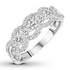Thumbnail Image 4 of Diamond Anniversary Ring 1/2 carat tw Round 14K White Gold