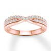 Thumbnail Image 0 of Diamond Contour Ring 1/4 carat tw Round 14K Rose Gold