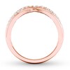 Thumbnail Image 1 of Diamond Contour Ring 1/4 carat tw Round 14K Rose Gold