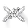Thumbnail Image 0 of Scattered Diamond Ring 1/2 carat tw 14K White Gold