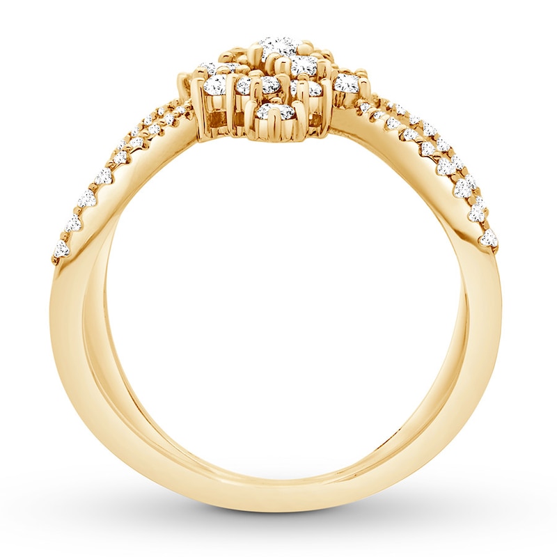 Scattered Diamond Ring 1 carat tw 14K Yellow Gold