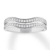 Thumbnail Image 1 of Diamond Contour Ring 1/4 carat tw Round 14K White Gold