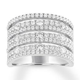 Diamond Anniversary Band 1-3/4 carats tw Round 14K White Gold