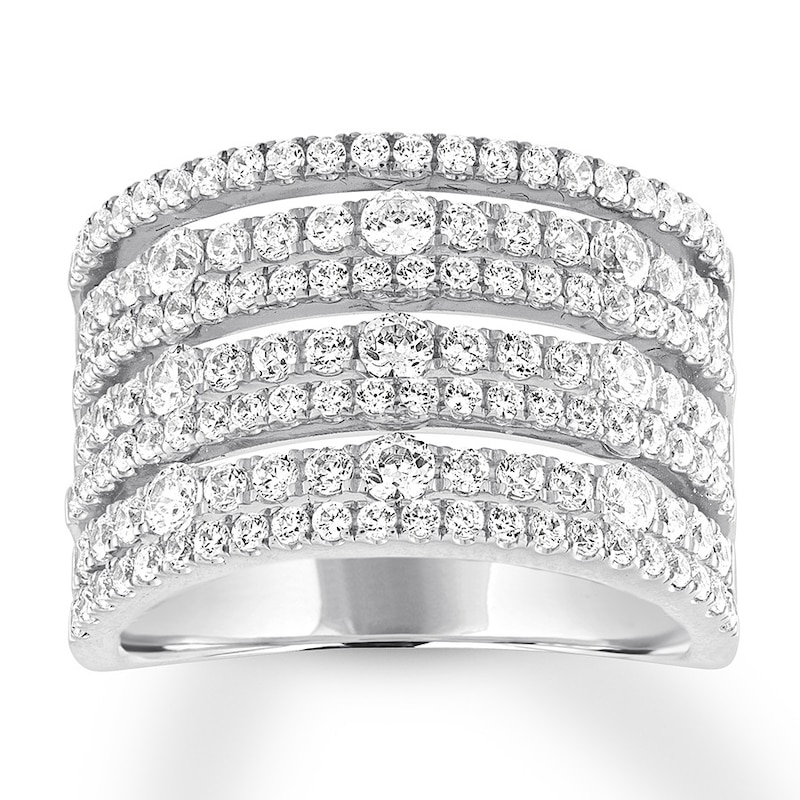 Main Image 1 of Diamond Anniversary Band 1-3/4 carats tw Round 14K White Gold