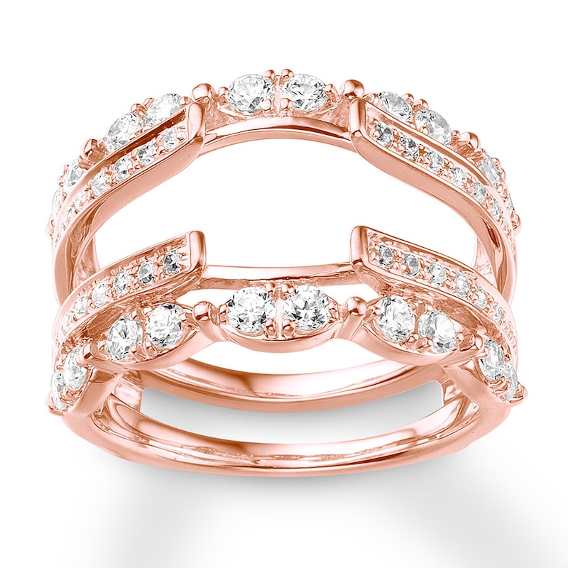 Main Image 1 of Diamond Enhancer Ring 1 carat tw Round 14K Rose Gold