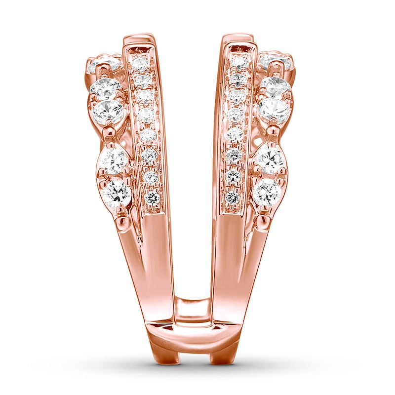 Main Image 3 of Diamond Enhancer Ring 1 carat tw Round 14K Rose Gold