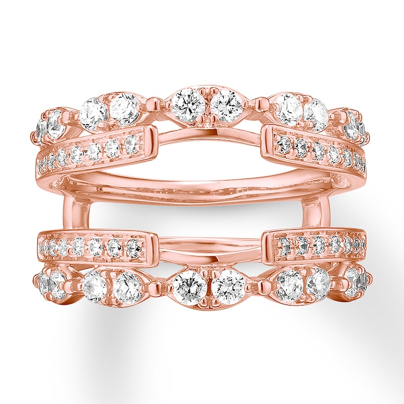 Main Image 4 of Diamond Enhancer Ring 1 carat tw Round 14K Rose Gold