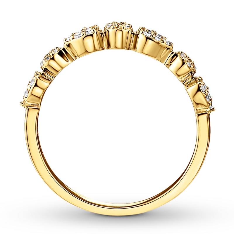Diamond Stackable Ring 1/5 ct tw Round 10K Yellow Gold