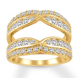 Diamond Enhancer Ring 1-1/2 ct tw Round 14K Yellow Gold