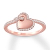 Thumbnail Image 0 of Diamond Heart Ring 1/4 carat tw Round 10K Rose Gold