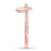 Thumbnail Image 1 of Diamond Heart Ring 1/4 carat tw Round 10K Rose Gold