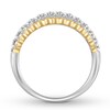 Diamond Anniversary Ring 1/2 carat tw Round 14K Two-Tone Gold