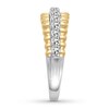 Diamond Anniversary Ring 1/2 carat tw Round 14K Two-Tone Gold