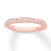 Thumbnail Image 0 of Diamond Anniversary Ring 1/4 ct tw Round 14K Rose Gold