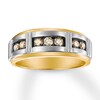 Thumbnail Image 0 of Natural Brown Diamond Men's Band 1/2 carat tw 14K Two-Tone Gold