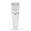 Thumbnail Image 2 of Men's Diamond Ring 3/8 carat tw Round 10K White Gold