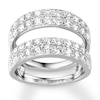 Diamond Enhancer Ring 2 carats tw Round 14K White Gold