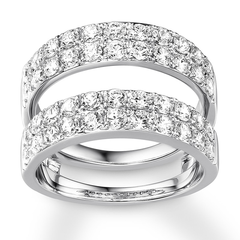 Main Image 1 of Diamond Enhancer Ring 2 carats tw Round 14K White Gold