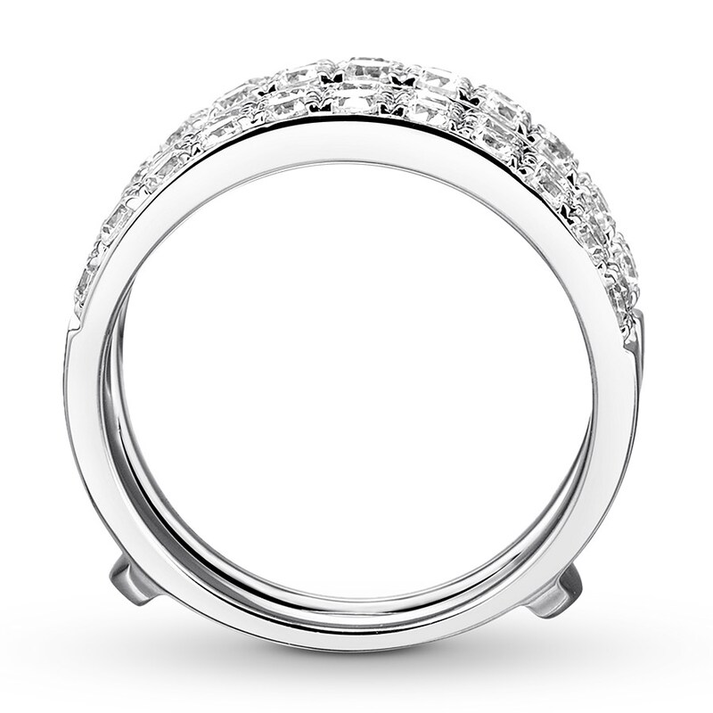 Main Image 2 of Diamond Enhancer Ring 2 carats tw Round 14K White Gold