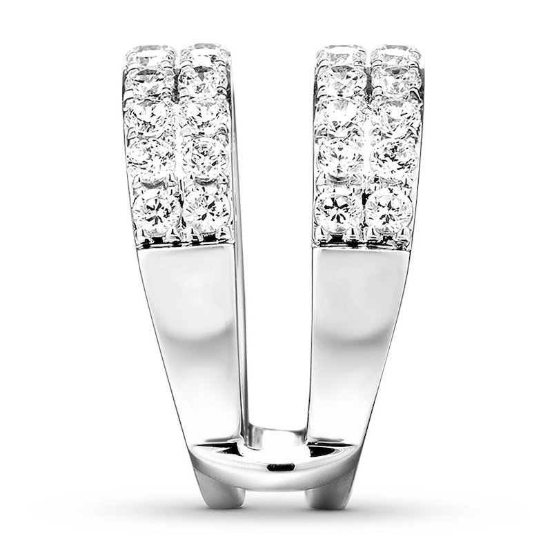 Diamond Enhancer Ring 2 carats tw Round 14K White Gold