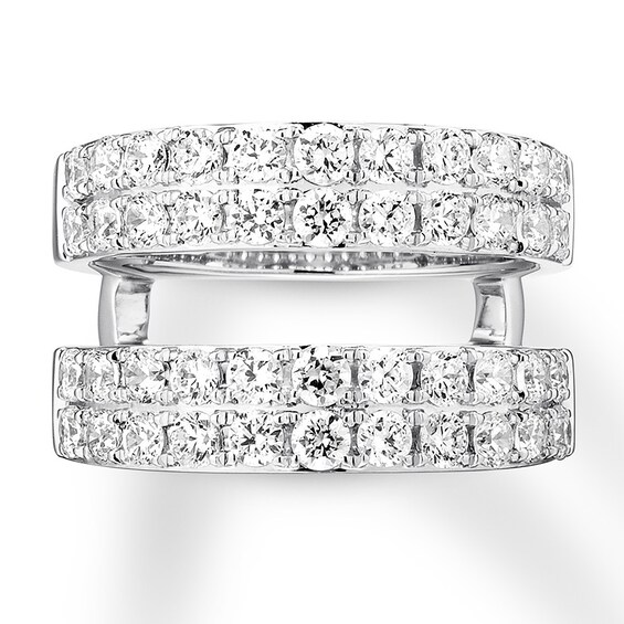 Diamond Enhancer Ring 2 carats tw Round 14K White Gold | Wraps and Enhancers | Engagement and ...