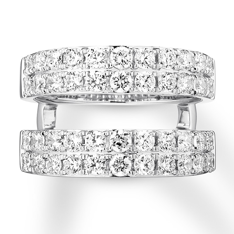 Main Image 4 of Diamond Enhancer Ring 2 carats tw Round 14K White Gold