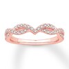 Thumbnail Image 0 of Diamond Contour Ring 1/5 carat tw Round 14K Rose Gold