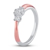 Thumbnail Image 2 of Diamond Promise Ring 1/20 ct tw Round St. Silver/10K Rose Gold