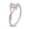 Thumbnail Image 1 of Diamond Promise Ring 1/10 ct tw Sterling Silver/10K Rose Gold