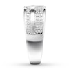 Thumbnail Image 3 of Men's Diamond Ring 1/2 carat tw Round 10K White Gold