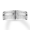 Thumbnail Image 3 of Men's Diamond Ring 1/2 carat tw Round 10K White Gold