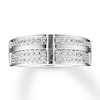 Thumbnail Image 4 of Men's Diamond Ring 1/2 carat tw Round 10K White Gold