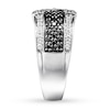Thumbnail Image 2 of Black & White Diamond Men's Band 1-1/2 carats tw 14K White Gold