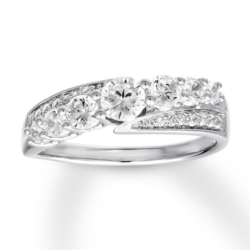 Main Image 1 of Diamond Anniversary Band 1 carat tw Round 14K White Gold