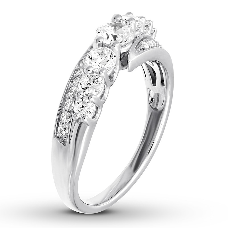 Main Image 2 of Diamond Anniversary Band 1 carat tw Round 14K White Gold