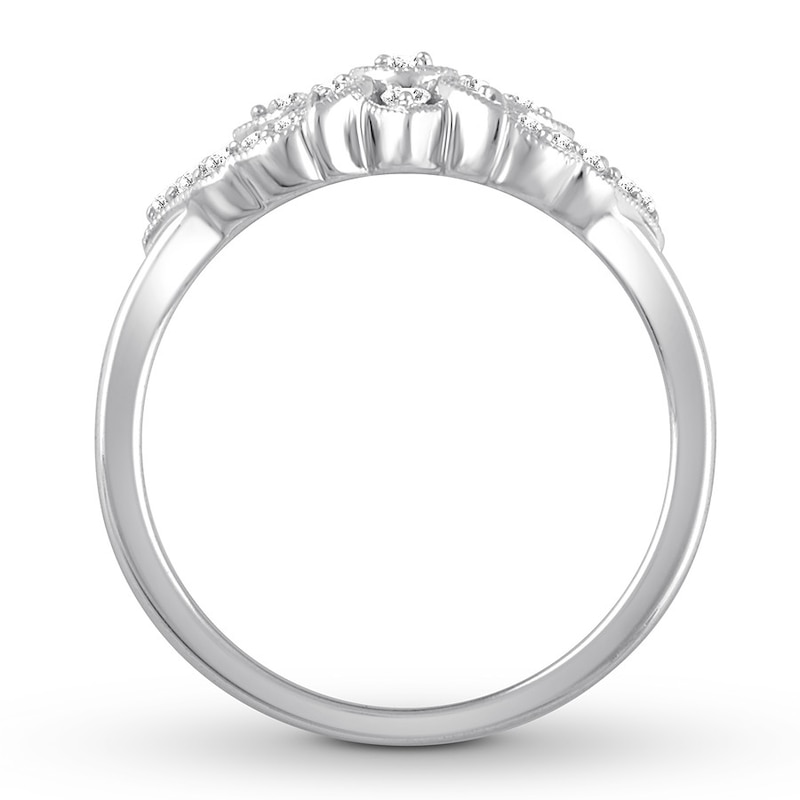 Main Image 2 of Diamond Ring 1/4 carat tw Round 10K White Gold