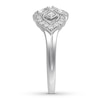 Diamond Ring 1/4 carat tw Round 10K White Gold
