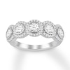 Thumbnail Image 0 of Diamond Anniversary Ring 1-1/4 ct tw Bezel-set 14K White Gold