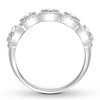 Thumbnail Image 1 of Diamond Anniversary Ring 1-1/4 ct tw Bezel-set 14K White Gold
