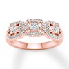 Thumbnail Image 1 of Diamond Anniversary Band 3/4 ct tw Princess/Round 14K Rose Gold