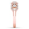Thumbnail Image 3 of Diamond Anniversary Band 3/4 ct tw Princess/Round 14K Rose Gold