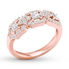 Thumbnail Image 4 of Diamond Anniversary Band 3/4 ct tw Princess/Round 14K Rose Gold