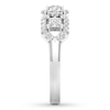 Thumbnail Image 3 of Diamond Anniversary Band 3/4 ct tw Princess/Round 14K White Gold