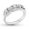 Thumbnail Image 4 of Diamond Anniversary Band 3/4 ct tw Princess/Round 14K White Gold