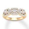 Thumbnail Image 0 of Diamond Anniversary 3/4 ct tw Princess/Round 14K Yellow Gold