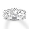 Thumbnail Image 1 of Diamond Anniversary Ring 1-1/2 ct tw Princess/Round 14K Gold